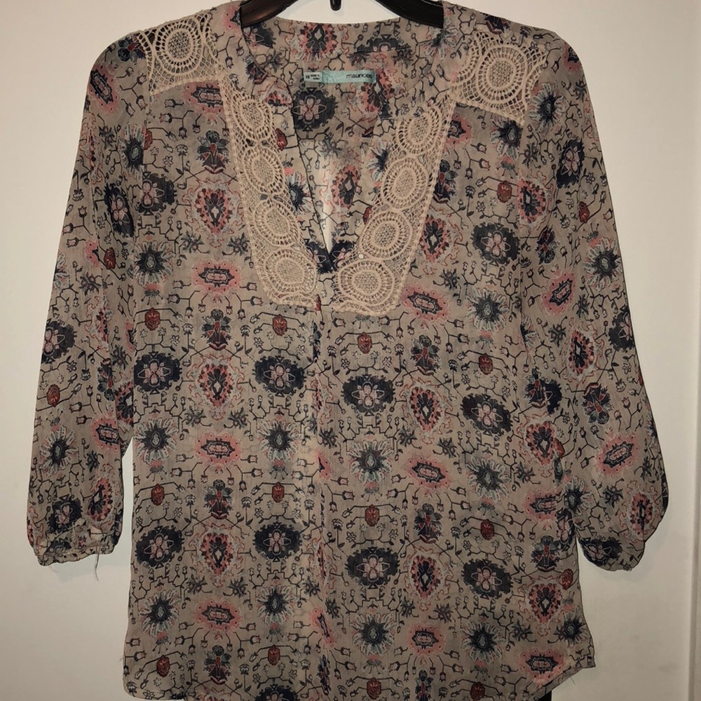 Printed Chiffon Blouse